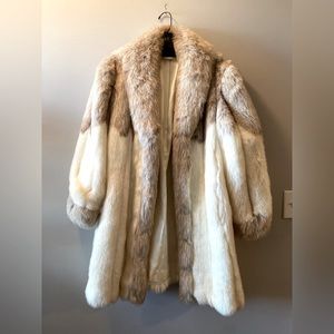 CREMA Vegan Faux Fur Coat Cream Tan